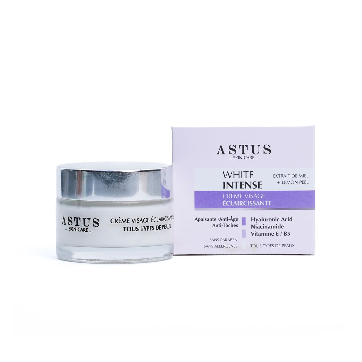 Crème Visage Éclaircissante ASTUS White Intense